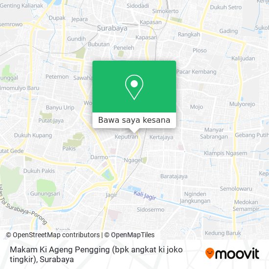 Peta Makam Ki Ageng Pengging (bpk angkat ki joko tingkir)