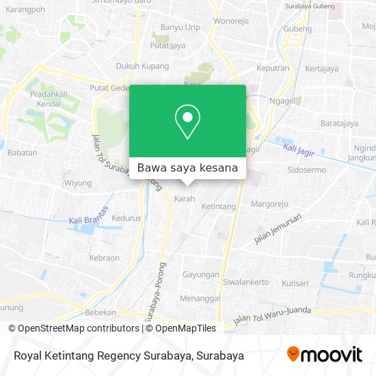 Peta Royal Ketintang Regency Surabaya