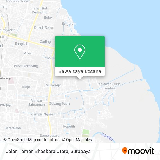 Peta Jalan Taman Bhaskara Utara