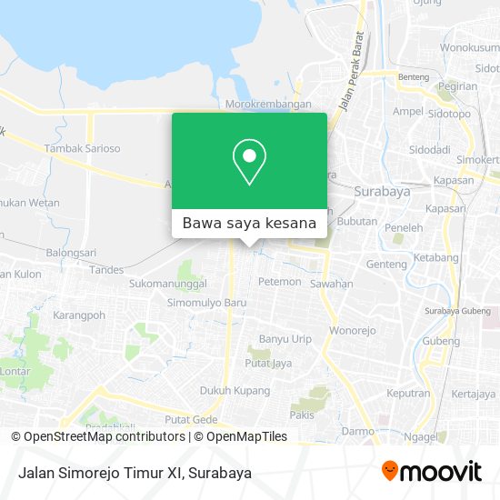 Peta Jalan Simorejo Timur XI