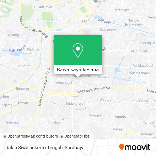 Peta Jalan Siwalankerto Tengah