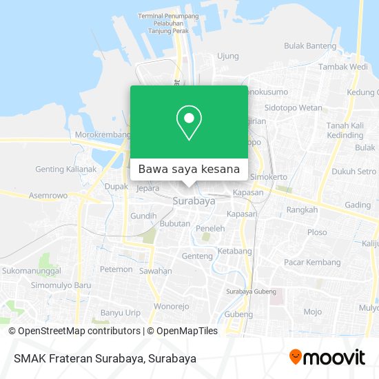 Peta SMAK Frateran Surabaya