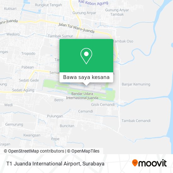 Peta T1 Juanda International Airport