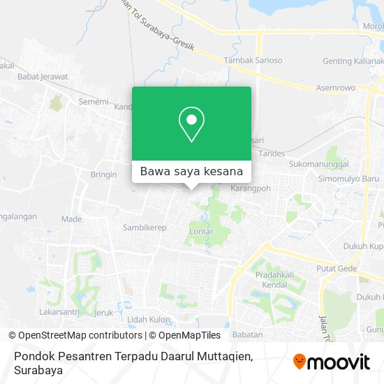 Peta Pondok Pesantren Terpadu Daarul Muttaqien