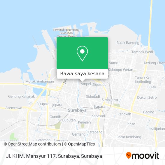 Peta Jl. KHM. Mansyur 117, Surabaya