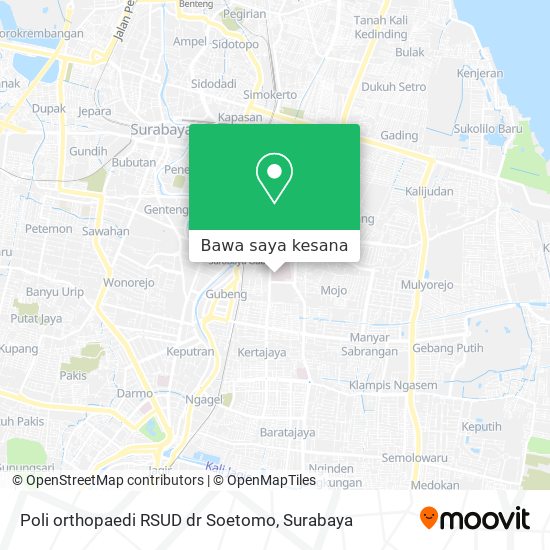 Peta Poli orthopaedi RSUD dr Soetomo
