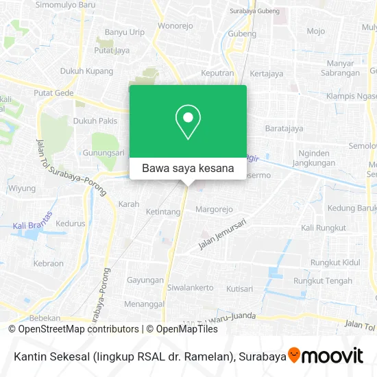 Peta Kantin Sekesal (lingkup RSAL dr. Ramelan)
