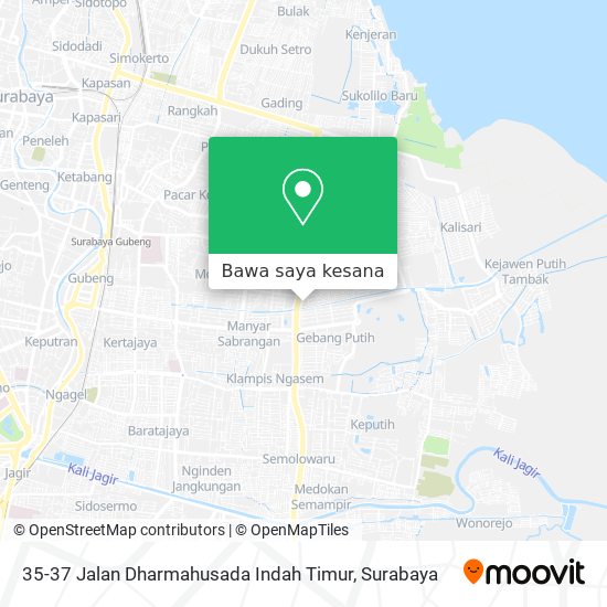 Peta 35-37 Jalan Dharmahusada Indah Timur