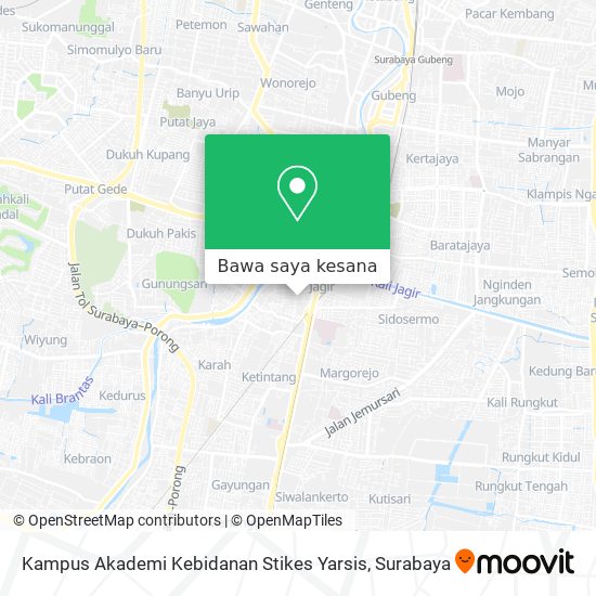 Peta Kampus Akademi Kebidanan Stikes Yarsis
