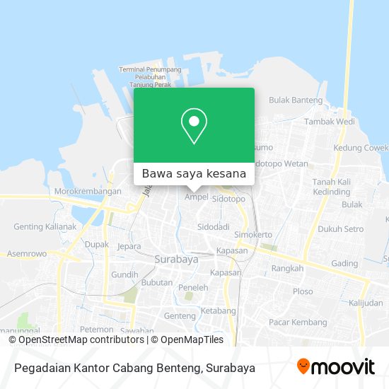 Peta Pegadaian Kantor Cabang Benteng