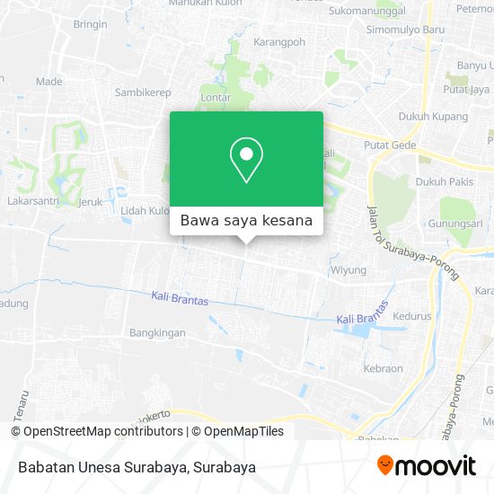 Peta Babatan Unesa Surabaya