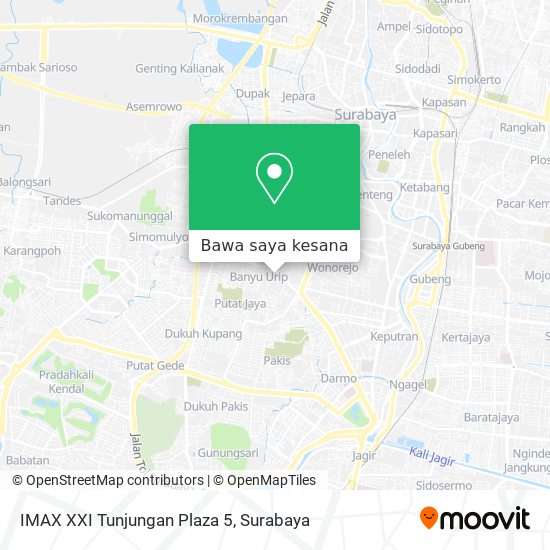 Peta IMAX XXI Tunjungan Plaza 5