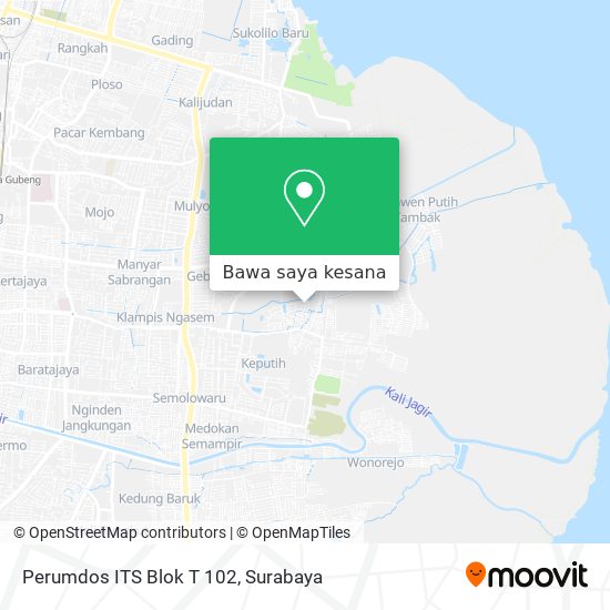 Peta Perumdos ITS Blok T 102