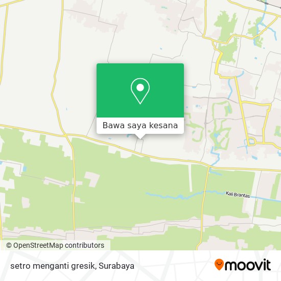 Peta setro menganti gresik