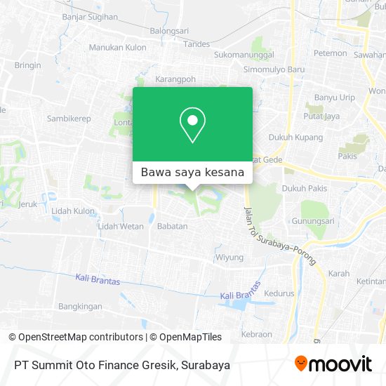 Peta PT Summit Oto Finance Gresik