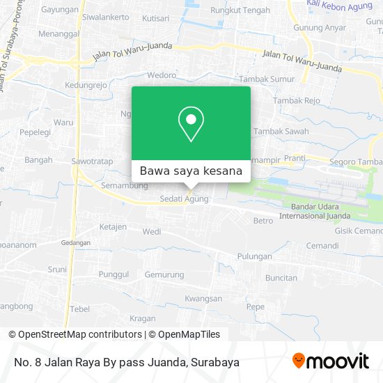 Peta No. 8 Jalan Raya By pass Juanda