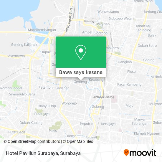 Peta Hotel Paviliun Surabaya