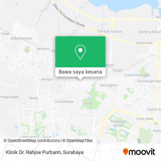 Peta Klinik Dr. Rahjoe Purbanti