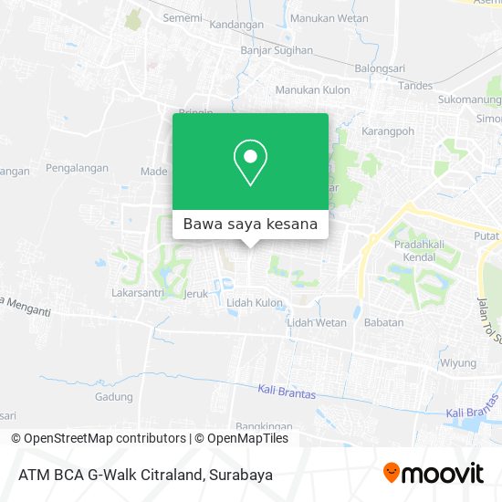 Peta ATM BCA G-Walk Citraland
