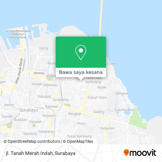 Peta jl. Tanah Merah Indah