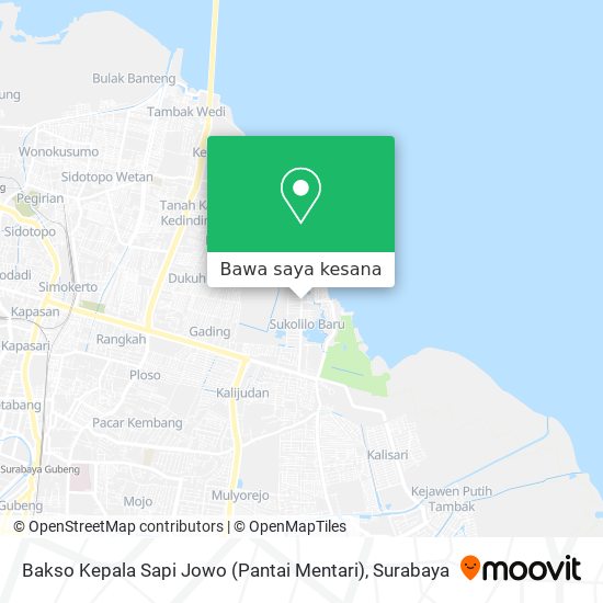 Peta Bakso Kepala Sapi Jowo (Pantai Mentari)