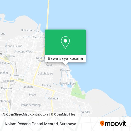 Peta Kolam Renang Pantai Mentari