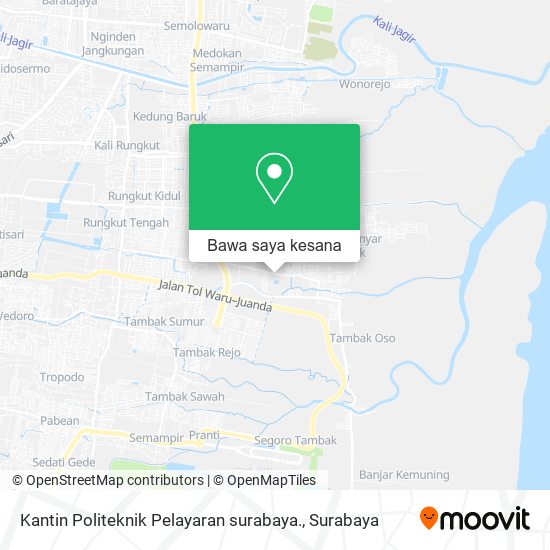 Peta Kantin Politeknik Pelayaran surabaya.