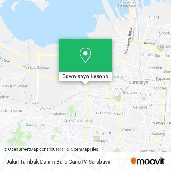 Peta Jalan Tambak Dalam Baru Gang IV