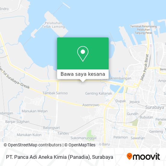 Peta PT. Panca Adi Aneka Kimia (Panadia)