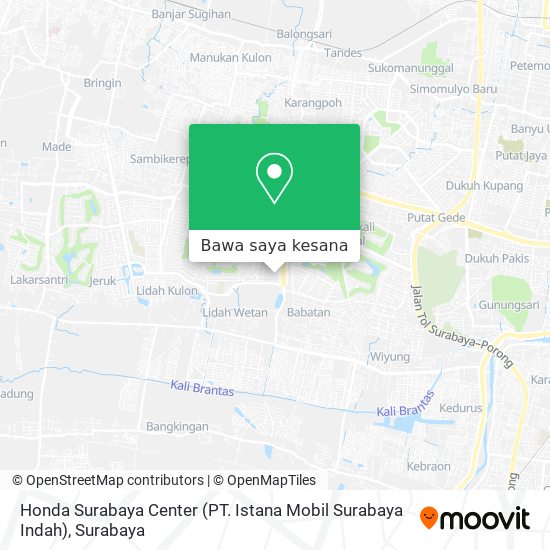 Peta Honda Surabaya Center (PT. Istana Mobil Surabaya Indah)
