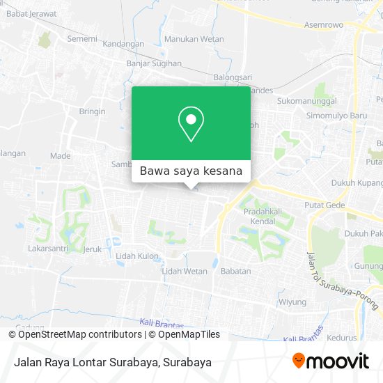 Peta Jalan Raya Lontar Surabaya