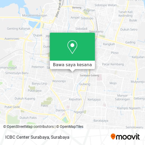 Peta ICBC Center Surabaya
