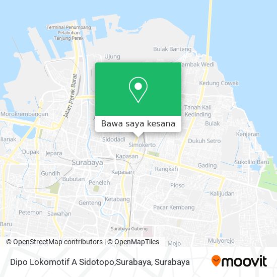 Peta Dipo Lokomotif A Sidotopo,Surabaya