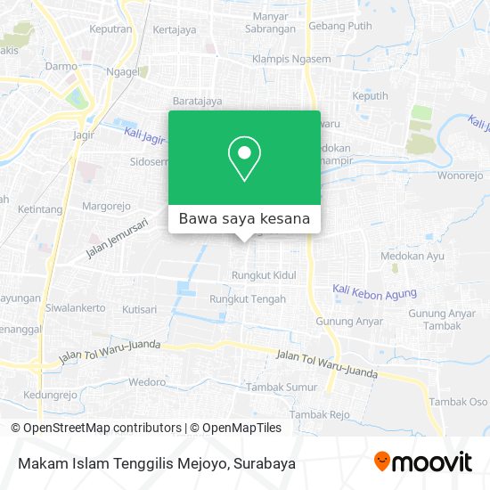 Peta Makam Islam Tenggilis Mejoyo