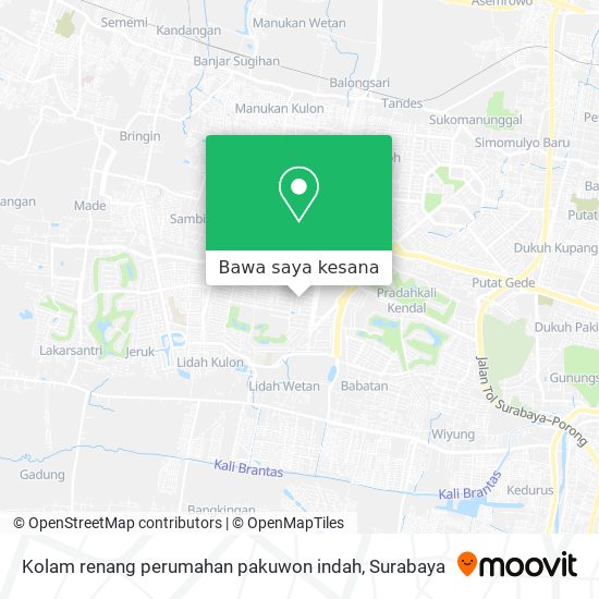 Peta Kolam renang perumahan pakuwon indah