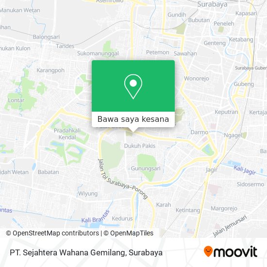 Peta PT. Sejahtera Wahana Gemilang
