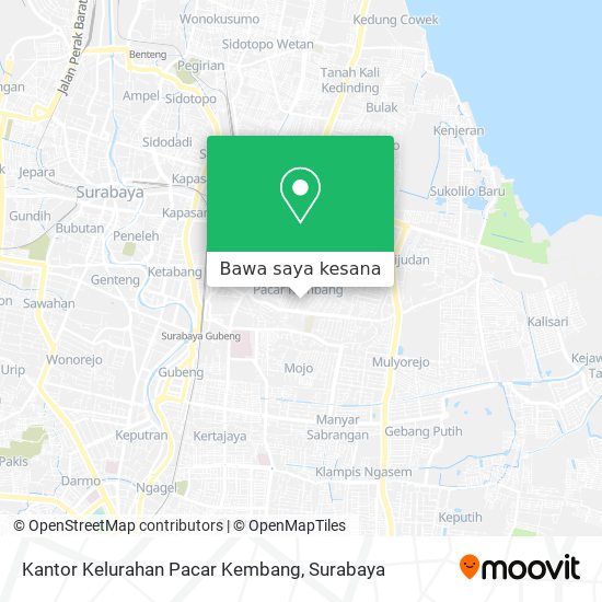 Peta Kantor Kelurahan Pacar Kembang