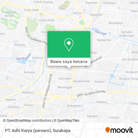 Peta PT. Adhi Karya (persero)