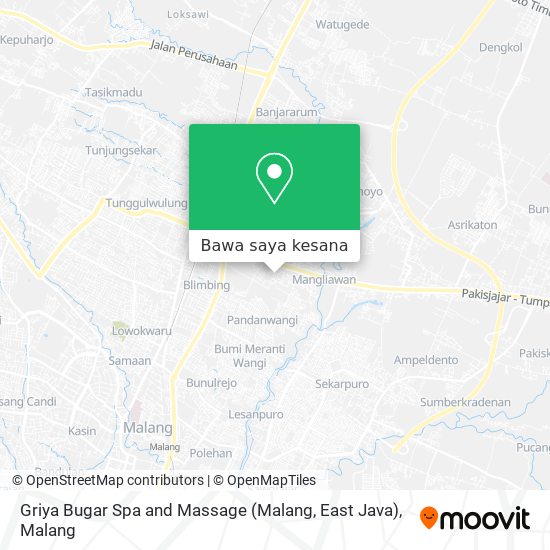 Peta Griya Bugar Spa and Massage (Malang, East Java)