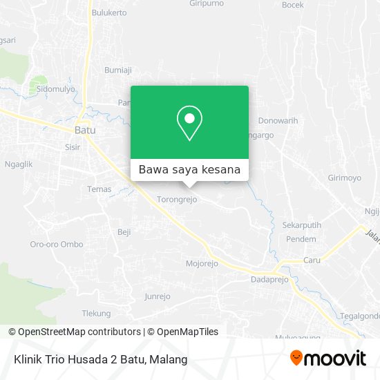 Peta Klinik Trio Husada 2 Batu