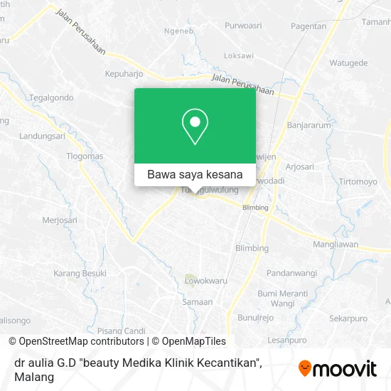 Peta dr aulia G.D "beauty Medika Klinik Kecantikan"