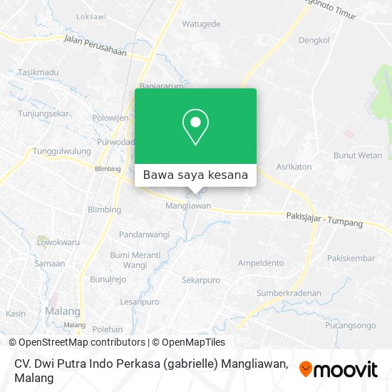 Peta CV. Dwi Putra Indo Perkasa (gabrielle) Mangliawan