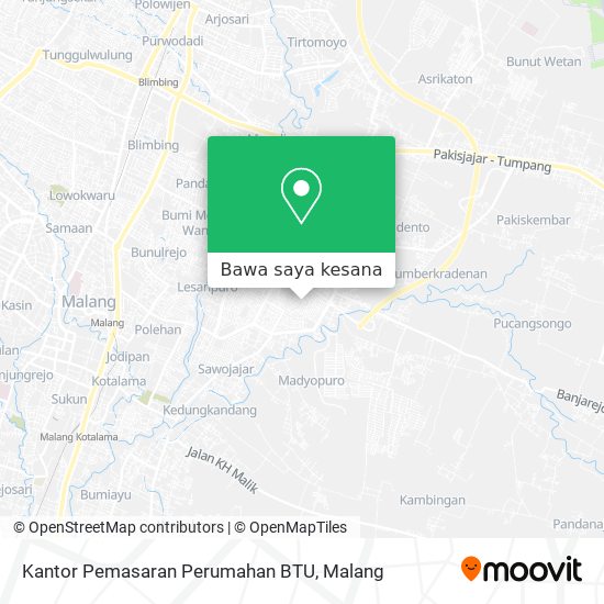 Peta Kantor Pemasaran Perumahan BTU