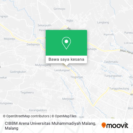 Peta CIBBM Arena Universitas Muhammadiyah Malang