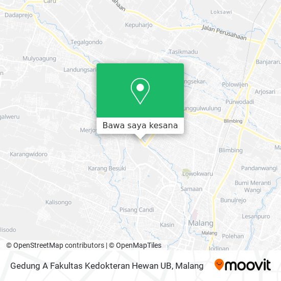 Peta Gedung A Fakultas Kedokteran Hewan UB
