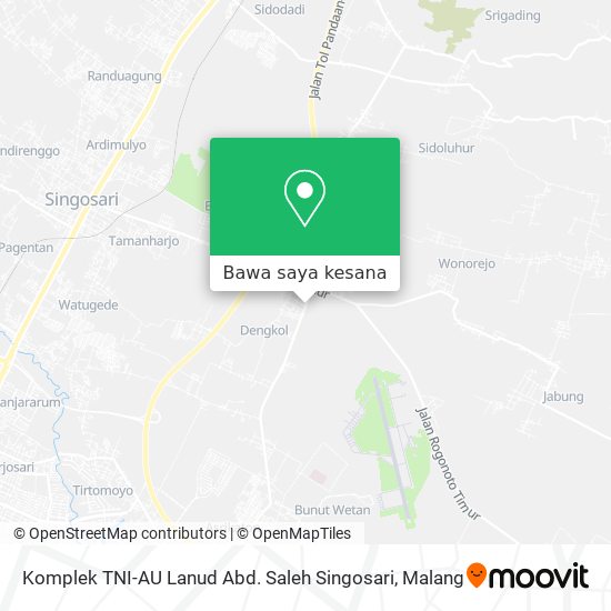 Peta Komplek TNI-AU Lanud Abd. Saleh Singosari