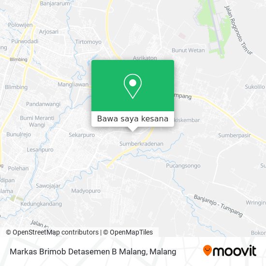 Peta Markas Brimob Detasemen B Malang