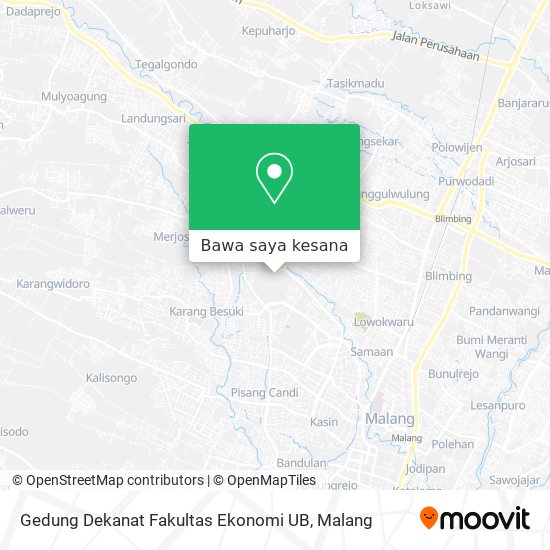 Peta Gedung Dekanat Fakultas Ekonomi UB