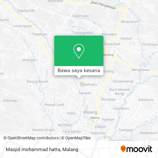 Peta Masjid mohammad hatta