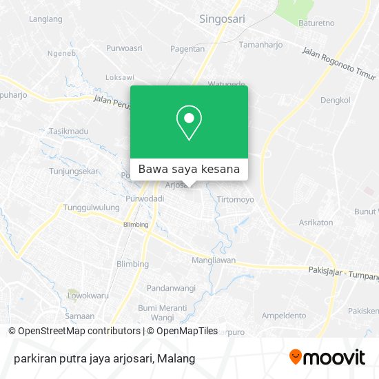 Peta parkiran putra jaya arjosari